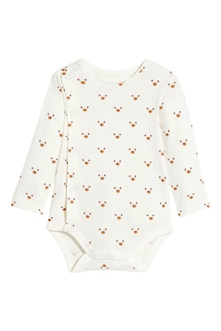 Body e salopette - Bianco e rosa - Obaïbi