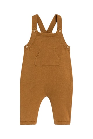 Body e salopette - Marrone e bianco - Obaïbi