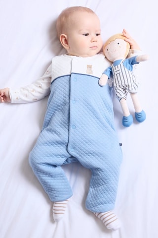 Body e salopette - Celeste - Obaïbi