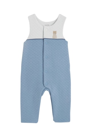 Body e salopette - Celeste - Obaïbi