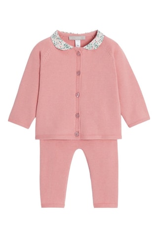 Cardigan e pantaloni - Rosa cipria - Obaïbi