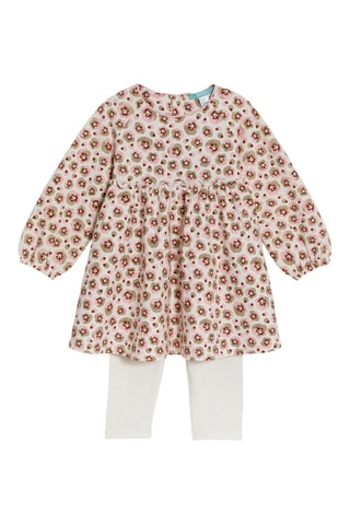 Abito e leggings - Beige e bianco - Obaïbi