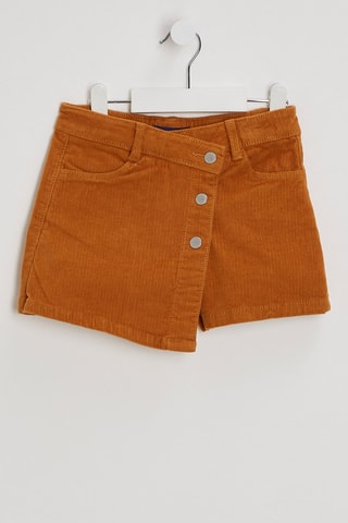 Gonna shorts in velluto - Giallo - Okaïdi