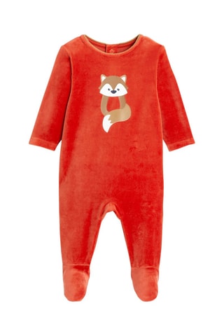 Pigiamino in velluto - Arancione - Obaïbi