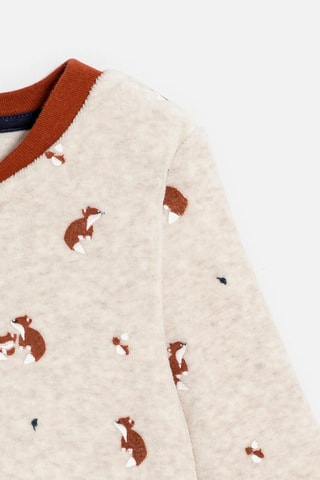 Pigiamino in velluto - Beige melange - Obaïbi