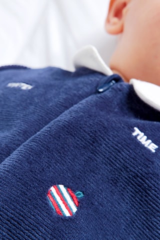 Pigiamino in velluto - Blu notte - Obaïbi