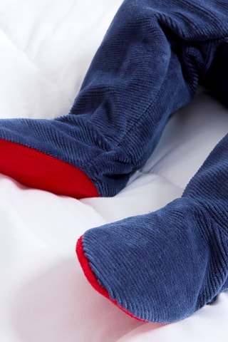 Pigiamino in velluto - Blu notte - Obaïbi