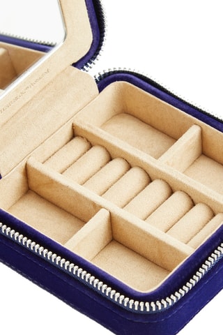 Portagioie in velluto Royal - Blu scuro