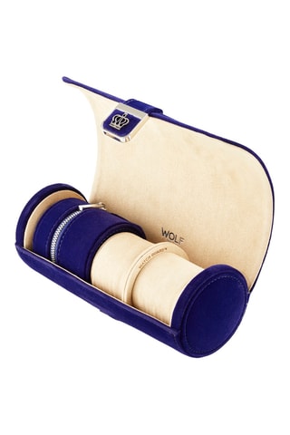 Cofanetto per orologi in velluto Royal - Blu scuro