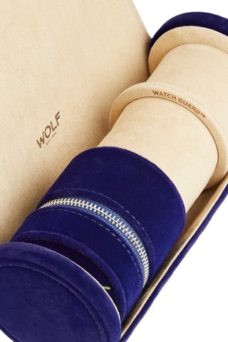 Cofanetto per orologi in velluto Royal - Blu scuro