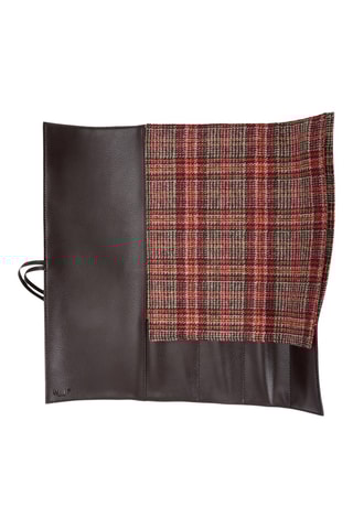 Rotolo per coltelli in pelle vegan WM - Marrone