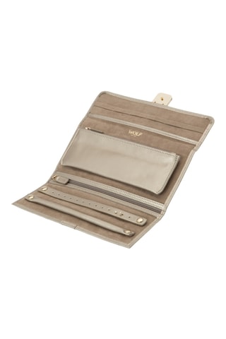 Pochette portagioie in pelle Palermo - Grigio chiaro