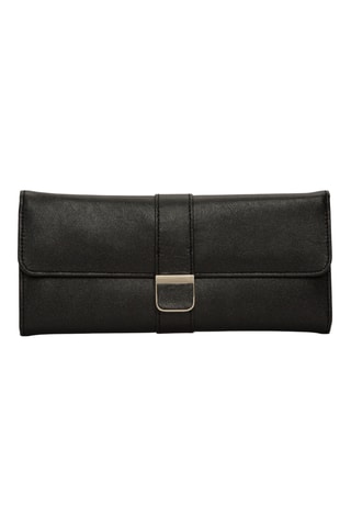 Pochette portagioie in pelle Palermo - Nero e antracite