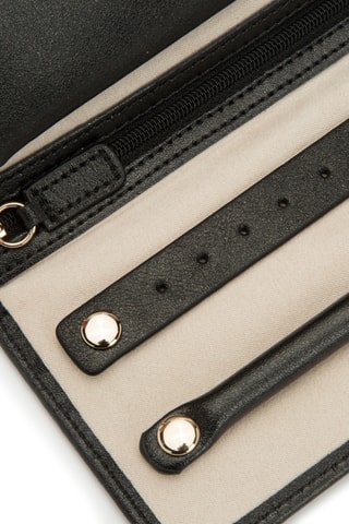 Pochette portagioie in pelle Palermo - Nero e antracite