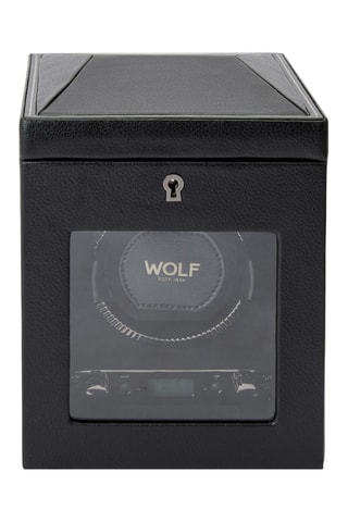 Scatola carica orologi semplice in pelle vegan Racing - Nero