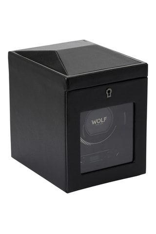 Scatola carica orologi semplice in pelle vegan Racing - Nero