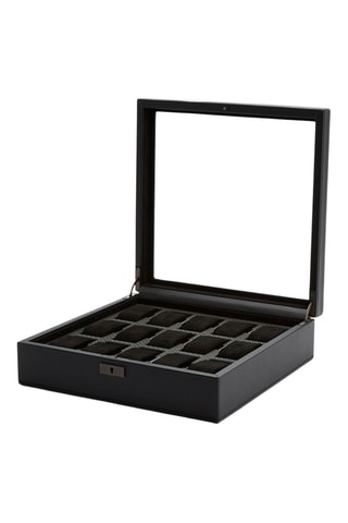 Cofanetto per orologi in pelle vegan Axis - Nero