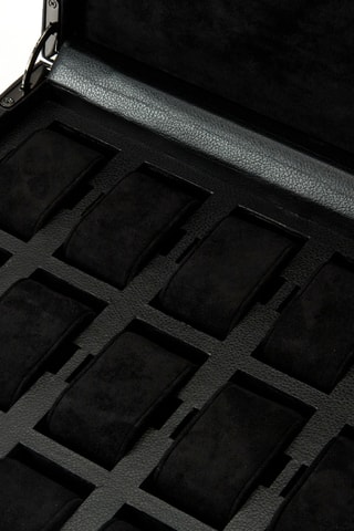 Cofanetto per orologi in pelle vegan Racing - Nero