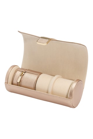 Cofanetto per orologi in pelle Palermo - Dorato rosa 