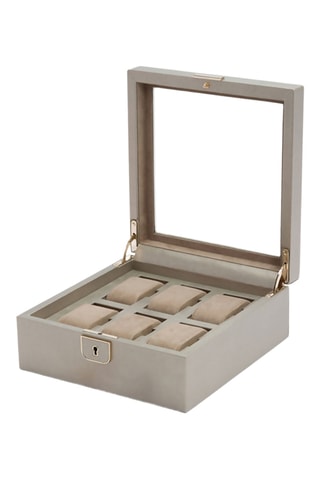 Cofanetto per orologi in pelle Palermo - Grigio