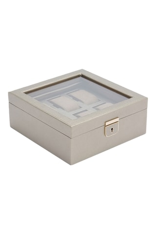 Cofanetto per orologi in pelle Palermo - Grigio