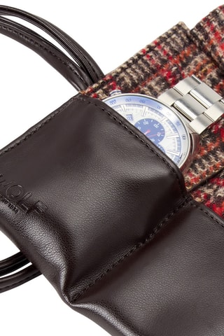 Rotolo per orologi in pelle vegan WM Brown - Marrone