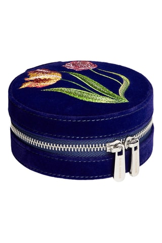 Portagioie in velluto Royal - Blu scuro