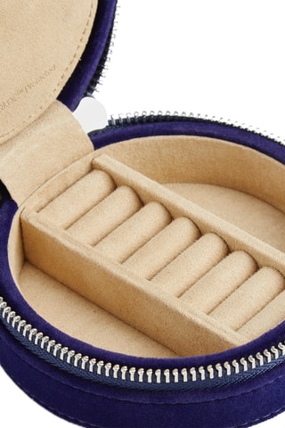 Portagioie in velluto Royal - Blu scuro