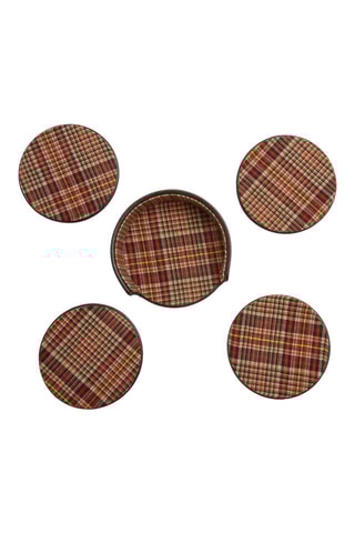 Sottobicchiere in pelle WM  Marrone