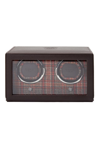 Scatola carica orologi per 2 orologi in pelle vegan MW - Marrone