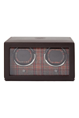 Scatola carica orologi per 2 orologi in pelle vegan MW - Marrone