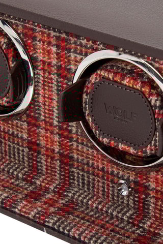 Scatola carica orologi per 2 orologi in pelle vegan MW - Marrone