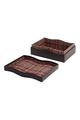 Cofanetto per accessori in pelle vegan WM - Marrone