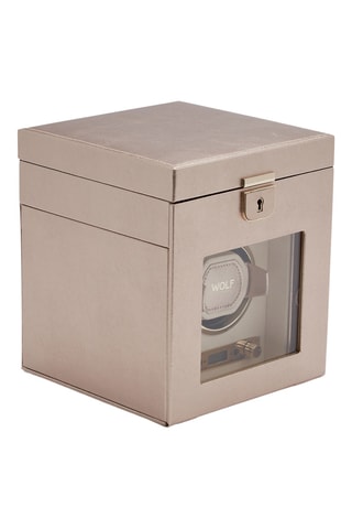 Scatola carica orologi semplice in pelle Palermo - Dorato rosa