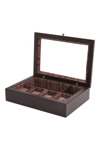 Cofanetto per orologi in pelle vegan WM - Marrone