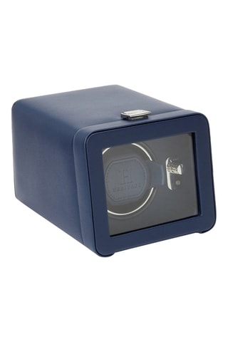 Scatola carica orologi in pelle - Navy