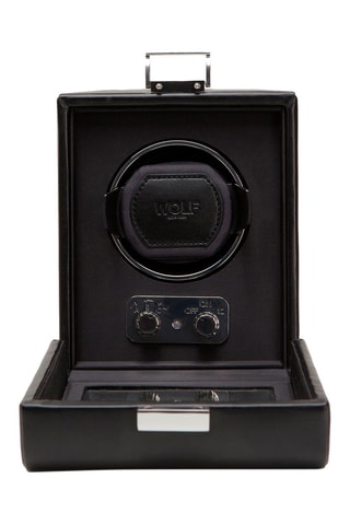 Scatola carica orologi in pelle Heritage - Antracite