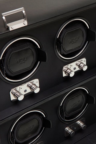 Scatola carica orologi per 8 orologi Heritage - Nero