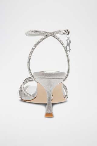 Sandalen met hak - Zilverkleurig