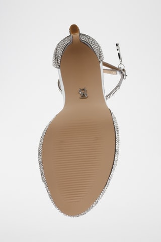 Sandalen met hak - Zilverkleurig