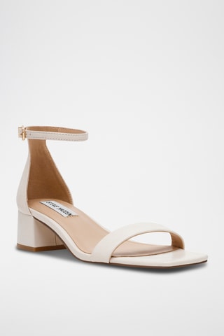 Schapenleren Sandalen met Hak - Ivoor