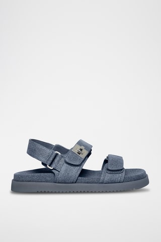 Denim Sandalen - Marineblauw