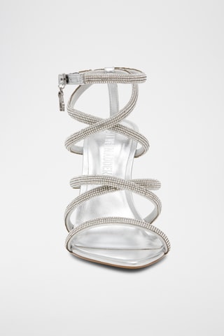 Sandalen met hak - Zilverkleurig