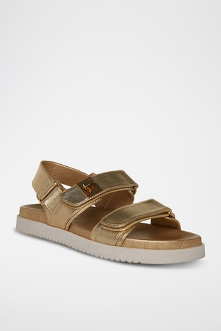 Schapenleren Sandalen - Goudkleurig