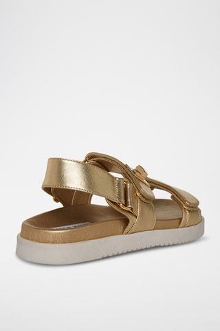 Schapenleren Sandalen - Goudkleurig