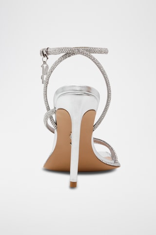 Sandalen met hak - Zilverkleurig