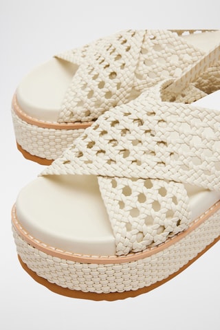 Platform Sandalen - Ecru