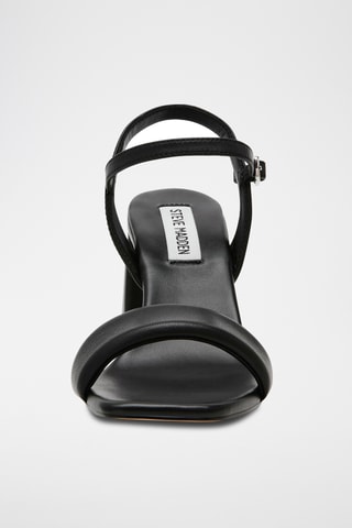 Schapenleren Sandalen met Hak - Zwart