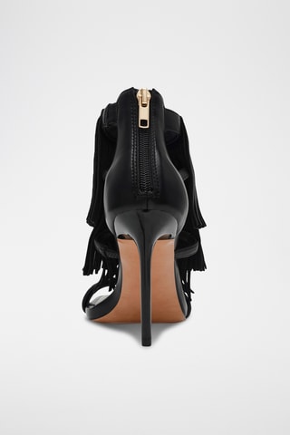 Leren Sandalen met Hak - Zwart