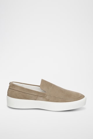 Nubuck Mocassins - Taupe